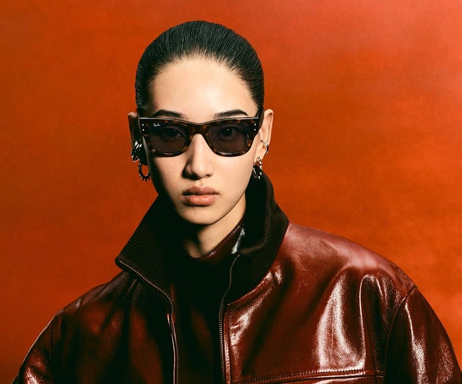 Ray-Ban campaign photograph, used as a styling reference