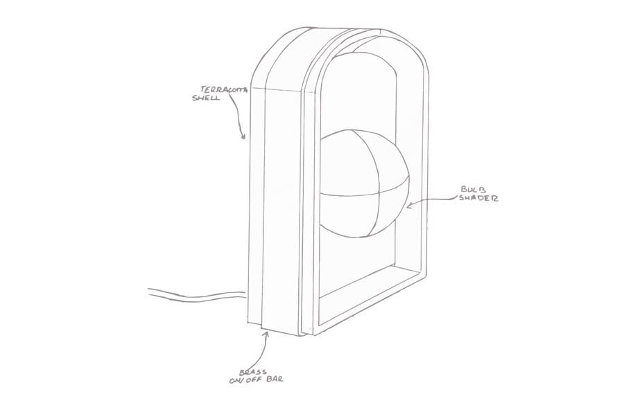 Final manufacturing drawing of the lamp