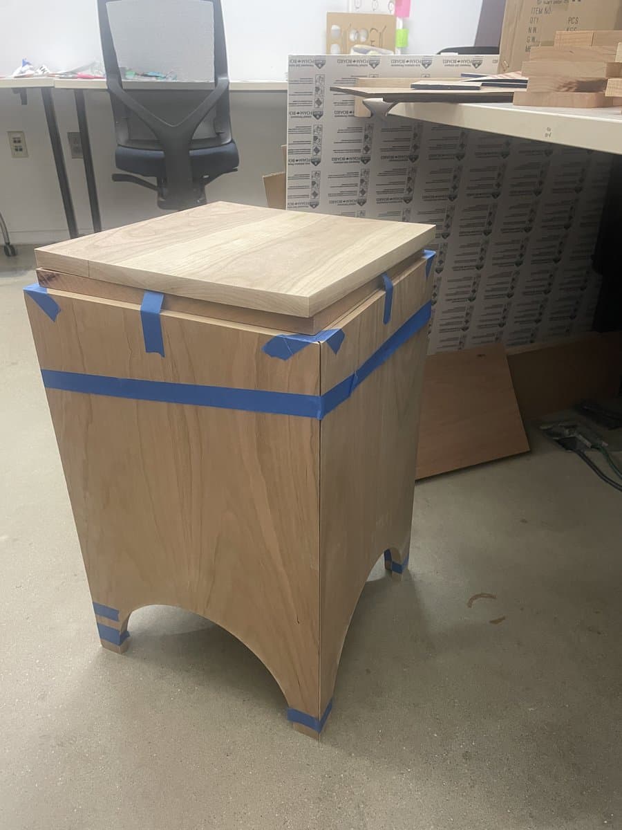 Side table prototyping process photo 3