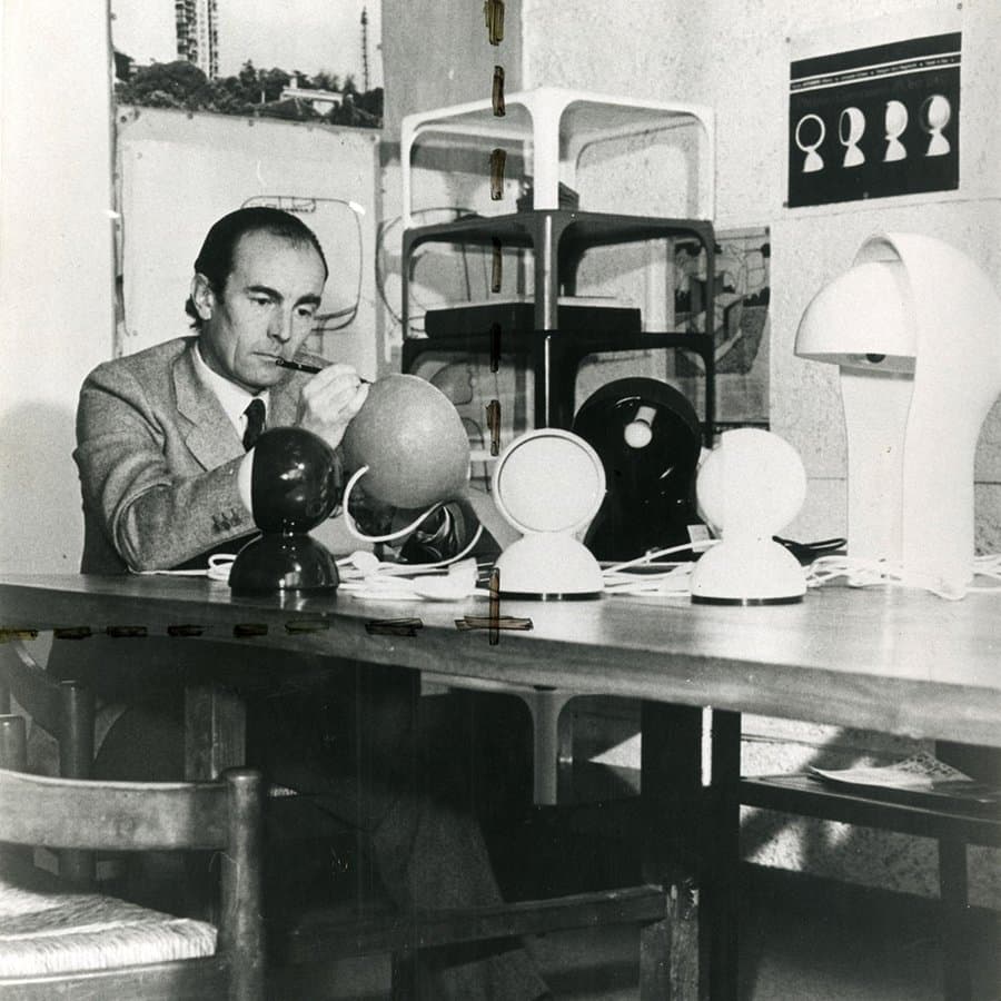 Portrait of designer Vico Magistretti